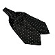 Галстук аскот черный в точки (Askot) ASK-7068