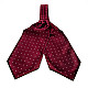 Галстук аскот Gofin бордовый в горох ASK-7075