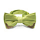 Галстук бабочка яблочно-зеленая с металлическими углами  BB-5107