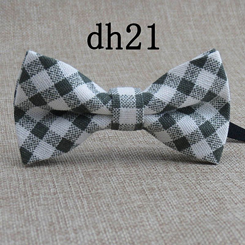 Краватка метелик дитячий блідо-зелений в клітку BBK-2917