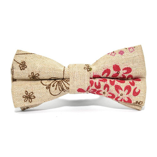 Краватка метелик дитячий з квітами BBK-2920