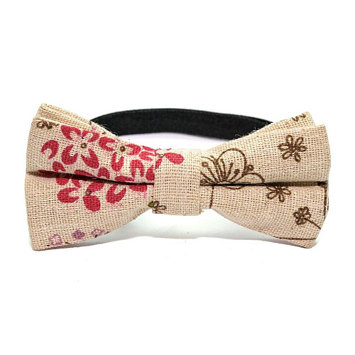 Краватка метелик дитячий з квітами BBK-2920