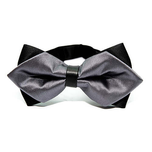 Галстук-бабочка диамант серая BGD-6202