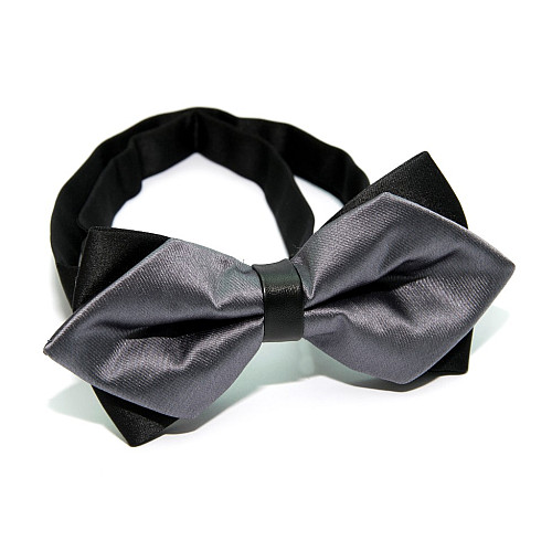 Галстук-бабочка диамант серая BGD-6202