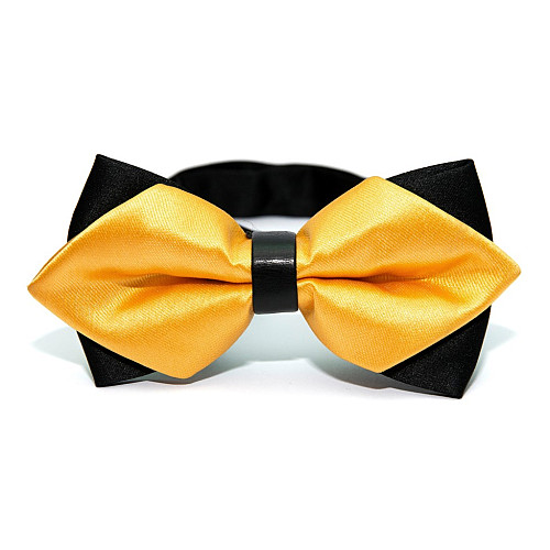 Галстук-бабочка диамант желтая BGD-6204