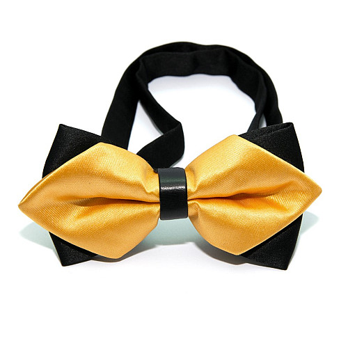 Галстук-бабочка диамант желтая BGD-6204