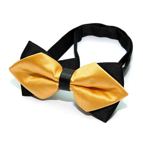 Галстук-бабочка диамант желтая BGD-6204