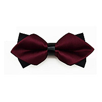 Краватка-метелик діамант бордовий BGD-6205