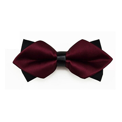 Краватка-метелик діамант бордовий BGD-6205