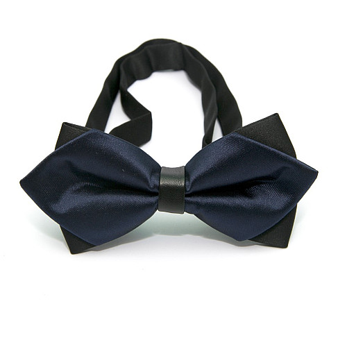 Галстук-бабочка диамант темно-синяя BGD-6206