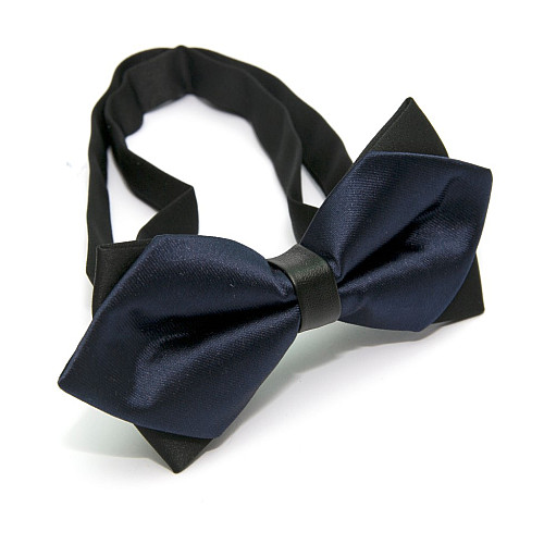 Галстук-бабочка диамант темно-синяя BGD-6206