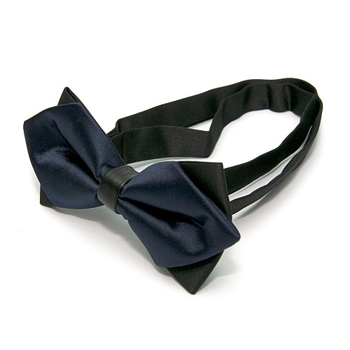 Галстук-бабочка диамант темно-синяя BGD-6206