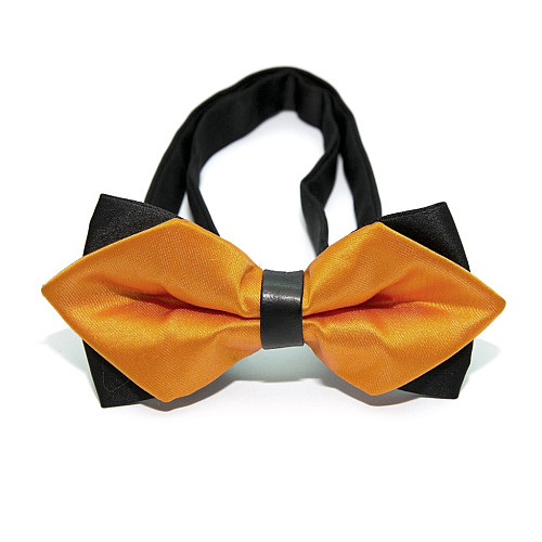 Галстук-бабочка диамант оранжевая BGD-6210