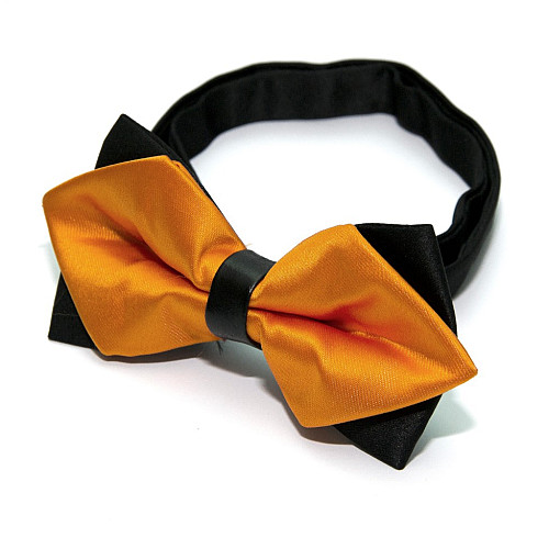 Галстук-бабочка диамант оранжевая BGD-6210