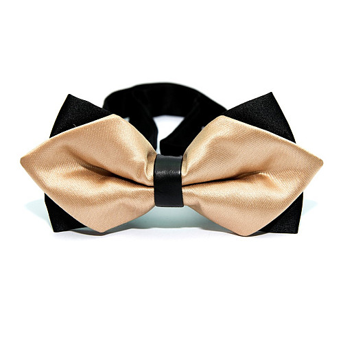 Галстук-бабочка диамант бежевая BGD-6211