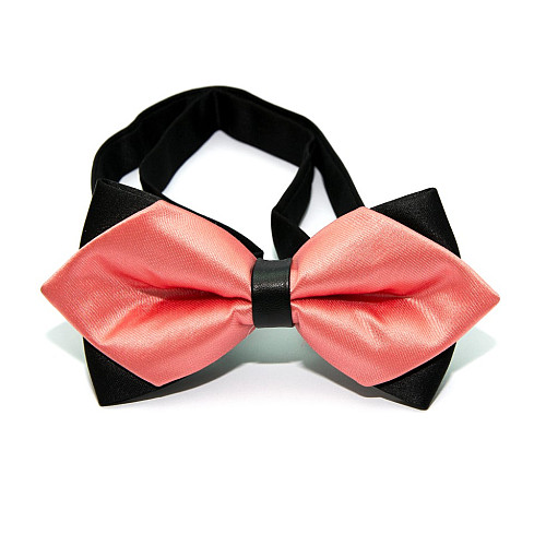 Галстук-бабочка диамант кораловая BGD-6212