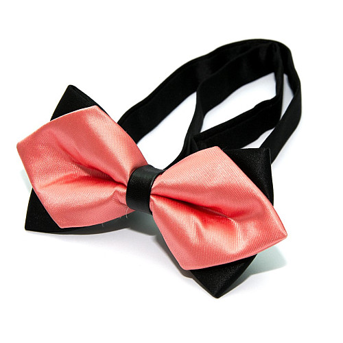 Галстук-бабочка диамант кораловая BGD-6212