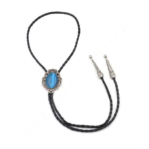 Краватка Боло Gofin Кулон з камінчиком Синій BOLO-52006