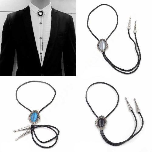 Галстук Боло Gofin Кулон с камешком Серый BOLO-52007