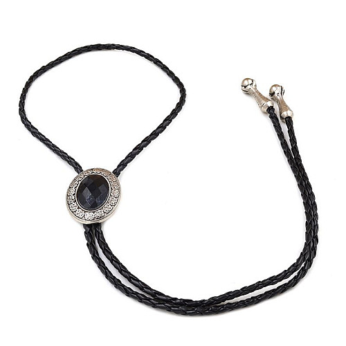 Краватка Боло Gofin чорний камінчик BOLO-52036