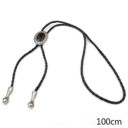 Краватка Боло Gofin чорний камінчик BOLO-52036