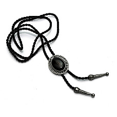 Галстук боло Gofin с черным камушком BOLO-52045