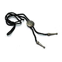 Галстук боло Gofin круглый серебристый BOLO-52046