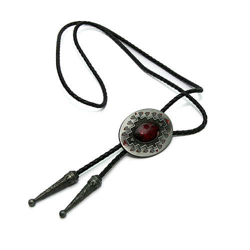 Галстук боло Gofin с красным камнем BOLO-52048