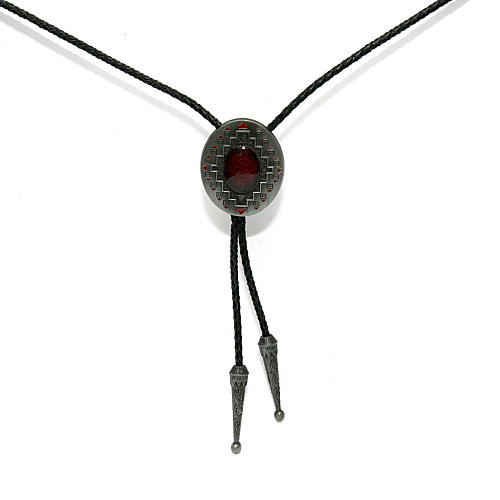 Галстук боло Gofin с красным камнем BOLO-52048