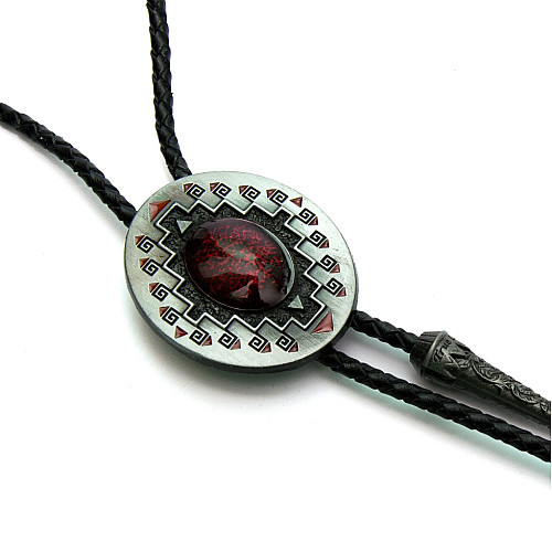 Галстук боло Gofin с красным камнем BOLO-52048