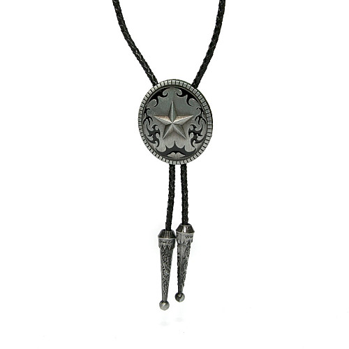 Галстук боло Gofin круглый с звездой BOLO-52055