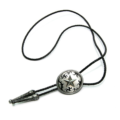 Галстук боло Gofin круглый с звездой BOLO-52055