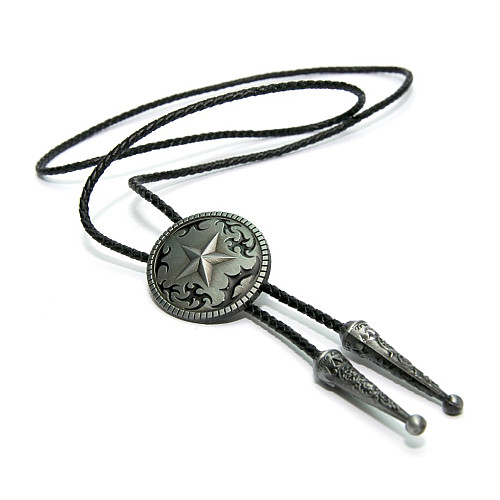 Галстук боло Gofin круглый с звездой BOLO-52055