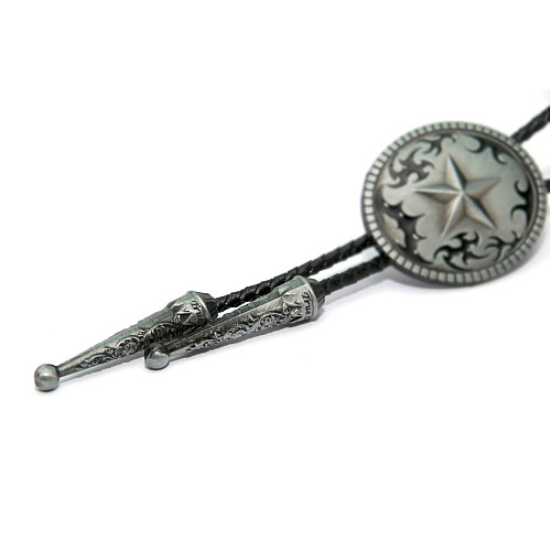 Галстук боло Gofin круглый с звездой BOLO-52055