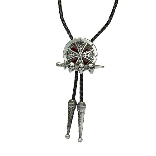 Галстук боло Gofin меч с черепами BOLO-52061