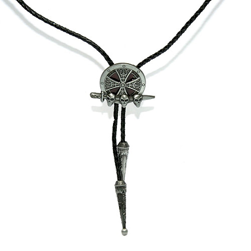 Галстук боло Gofin меч с черепами BOLO-52061