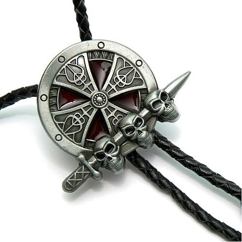 Галстук боло Gofin меч с черепами BOLO-52061