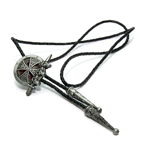 Галстук боло Gofin меч с черепами BOLO-52061