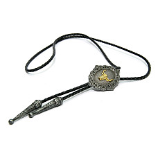 Краватка боло Gofin з золотистим биком BOLO-52063