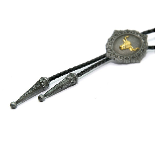 Краватка боло Gofin з золотистим биком BOLO-52063