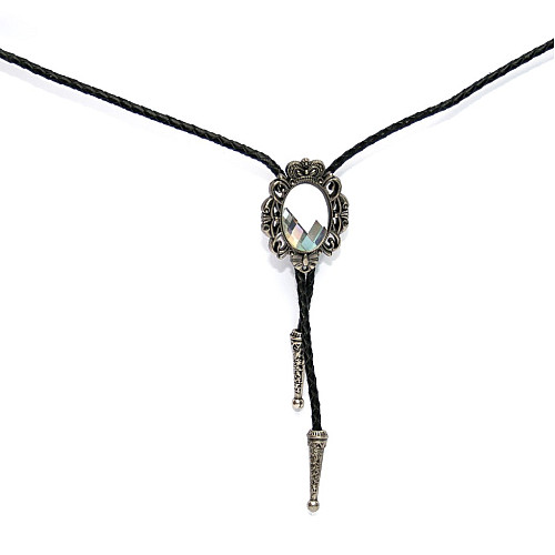 Краватка боло Gofin з білим каменем BOLO-52071