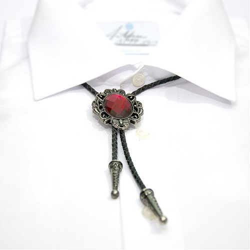 Галстук боло Gofin с красным камнем BOLO-52073