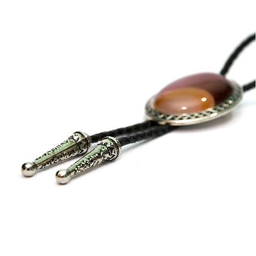 Галстук боло Gofin с терракотовым камнем BOLO-52075