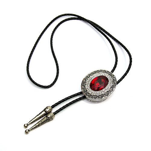 Галстук боло Gofin с камнем красного цвета BOLO-52077