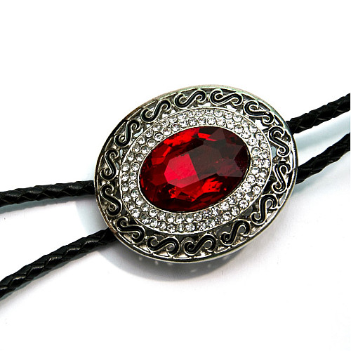 Галстук боло Gofin с камнем красного цвета BOLO-52077