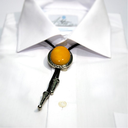 Галстук боло Gofin с желто-оранжевым камнем BOLO-52079