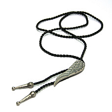 Галстук боло Gofin серебристый в виде крыла BOLO-52089