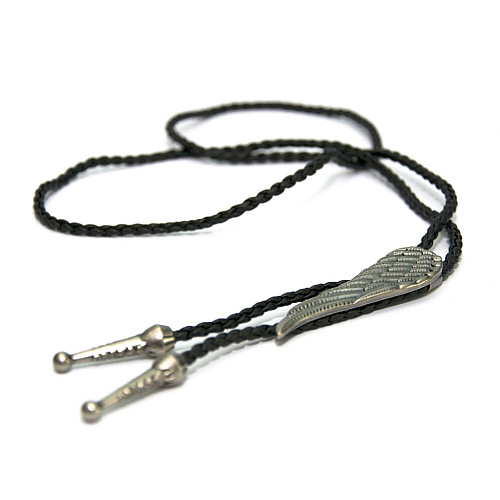 Галстук боло Gofin серебристый в виде крыла BOLO-52089