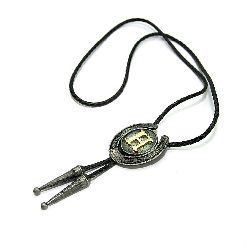 Галстук боло Gofin с буквой Н BOLO-52093