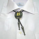 Галстук боло Gofin с буквой Н BOLO-52093